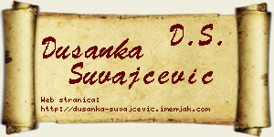 Dušanka Suvajčević vizit kartica